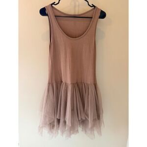 RYU Mauve Drop Waist Sleeveless Tulle Skirt Dress RDA3004-S12 Womens Medium